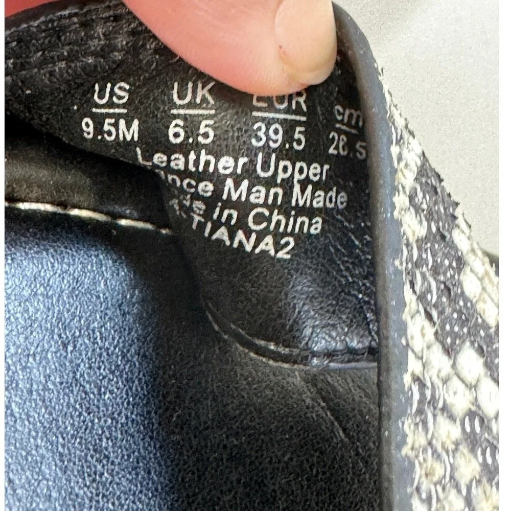 Sarto Franco Sarto Sandals Womens 9.5 Grey Snakeskin Tiana 2 Espadrille‎ Wedge